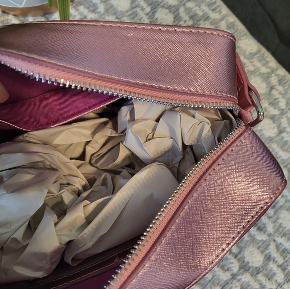 LA|TC pink cross body bag/purse with creative saying. - Picture 2 of 5